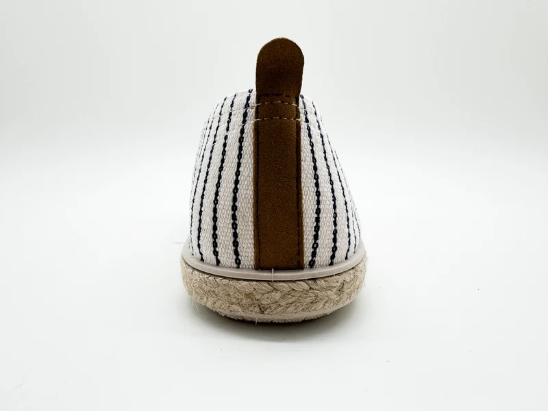 thies ® Mallorca Organic Cotton Espadrille vegan navy stripe