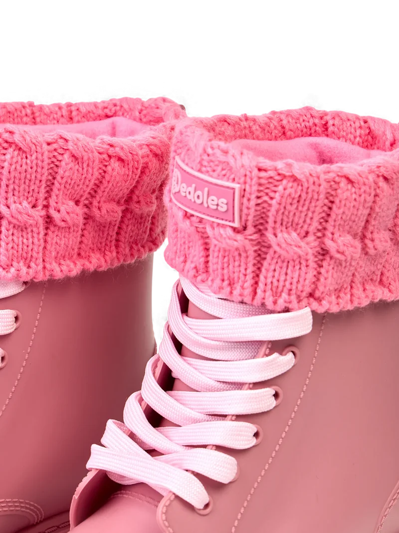 Isolierte Stiefelsocken für Regenstiefel Begonie-Rosa