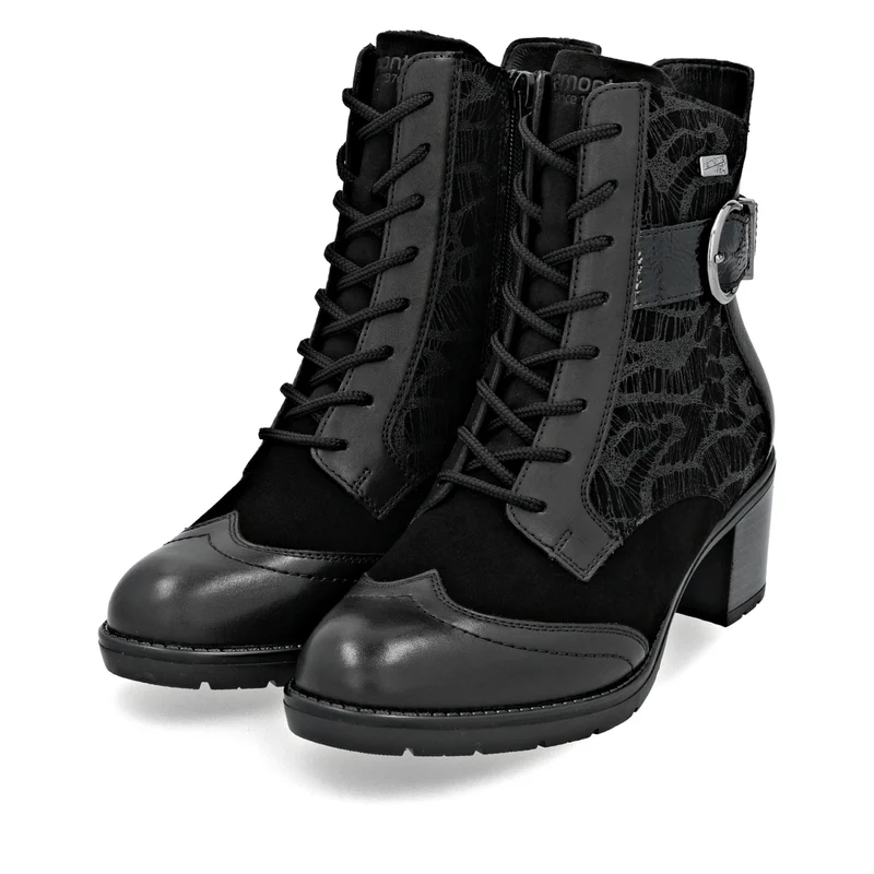 Remonte Damen Stiefelette mit Absatz | Schwarz