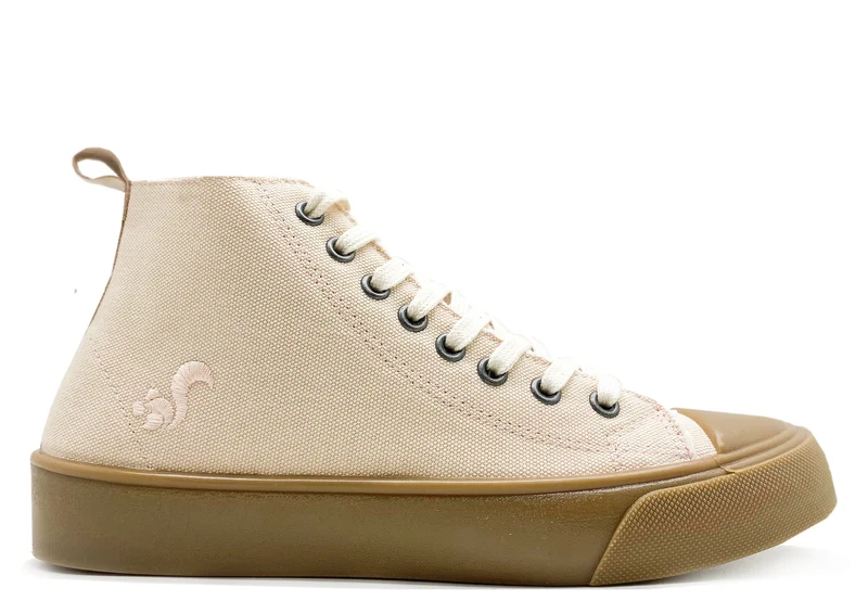 thies ® Organic Cotton Hi Sneaker vegan light peach