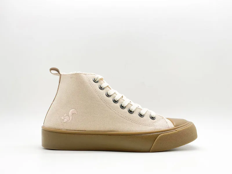 thies ® Organic Cotton Hi Sneaker vegan light peach