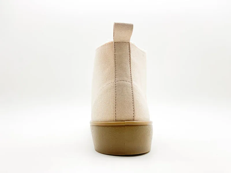 thies ® Organic Cotton Hi Sneaker vegan light peach