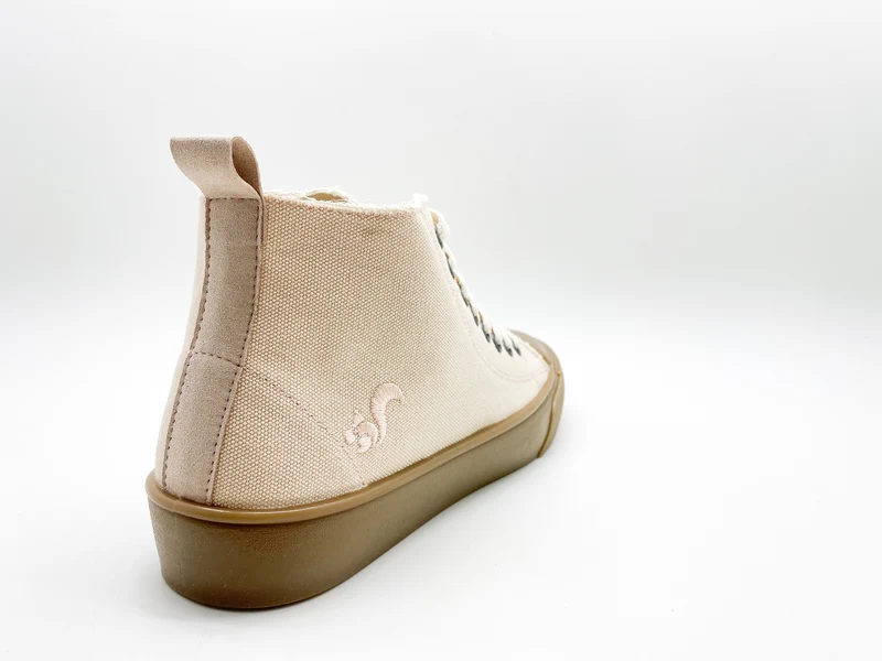 thies ® Organic Cotton Hi Sneaker vegan light peach