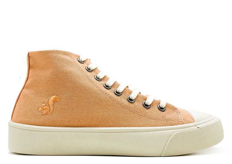 thies ® Natural Dye Cup Hi Sneaker vegan apricot