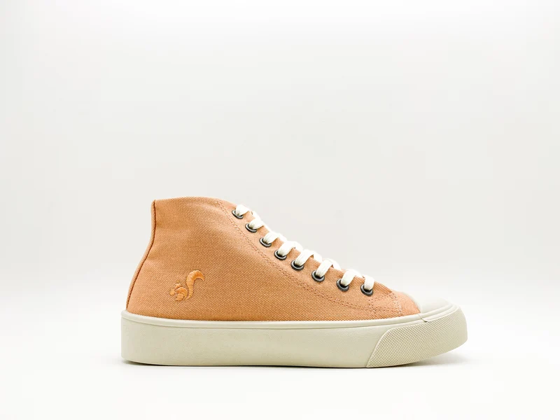 thies ® Natural Dye Cup Hi Sneaker vegan apricot