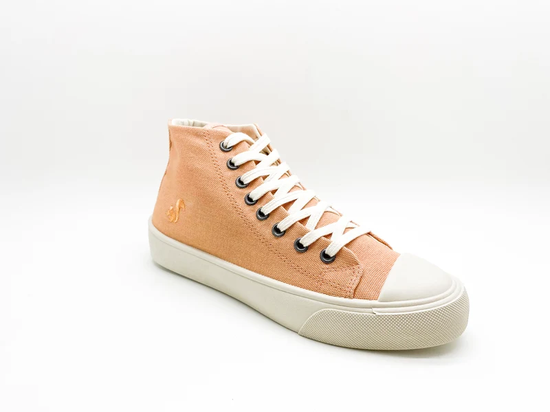 thies ® Natural Dye Cup Hi Sneaker vegan apricot
