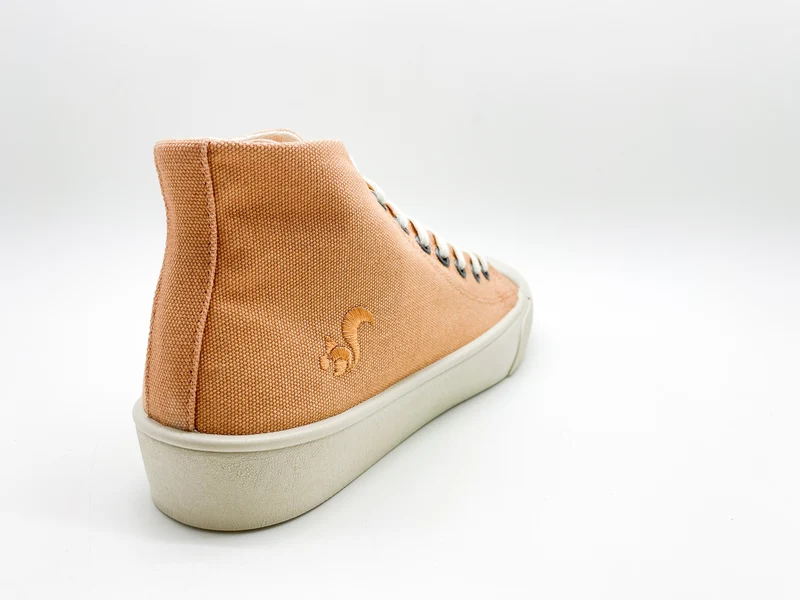 thies ® Natural Dye Cup Hi Sneaker vegan apricot