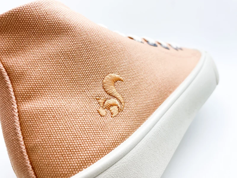 thies ® Natural Dye Cup Hi Sneaker vegan apricot