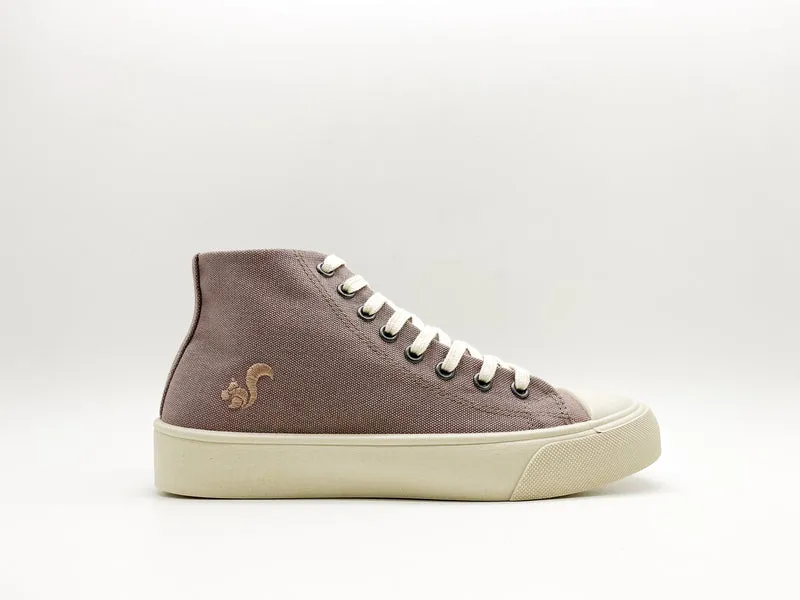 thies ® Natural Dye Cup Hi Sneaker vegan mulberry