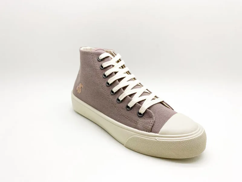 thies ® Natural Dye Cup Hi Sneaker vegan mulberry