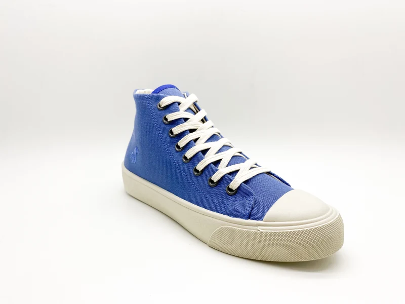 thies ® Natural Dye Cup Hi Sneaker vegan indigo