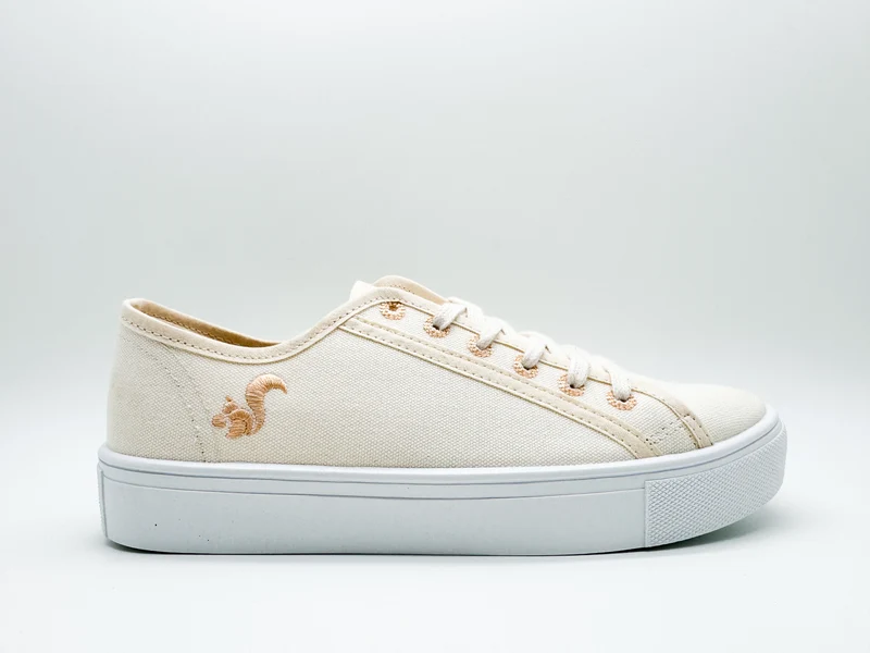 thies ® Natural Dye Plain Sneaker vegan eggshell