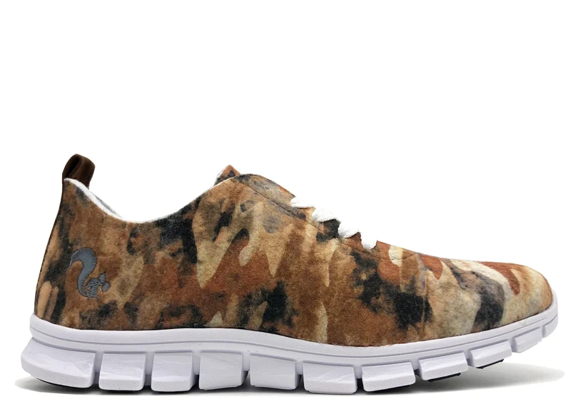 thies ® PET Sneaker camo brown | vegan aus recycelten Flaschen