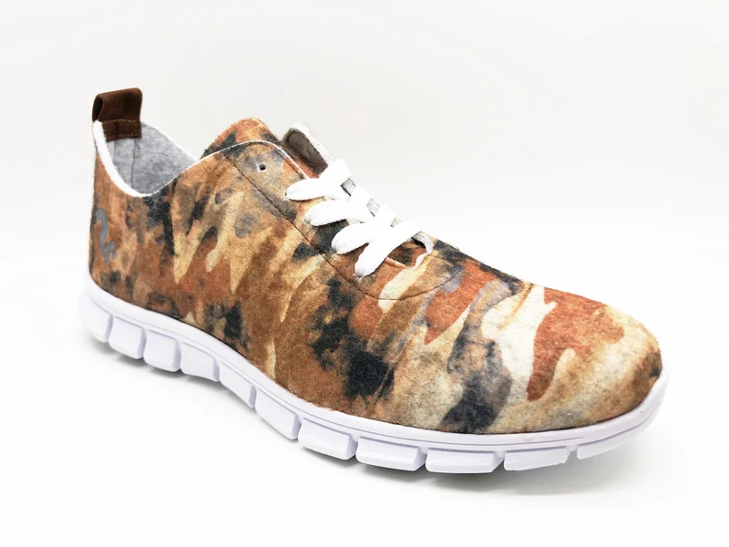 thies ® PET Sneaker camo brown | vegan aus recycelten Flaschen