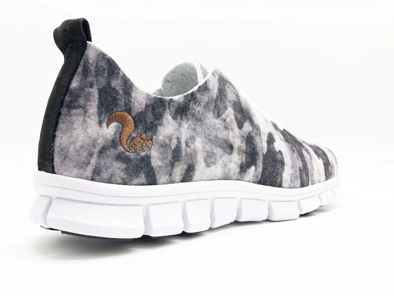 thies ® PET Sneaker camo grey | vegan aus recycelten Flaschen
