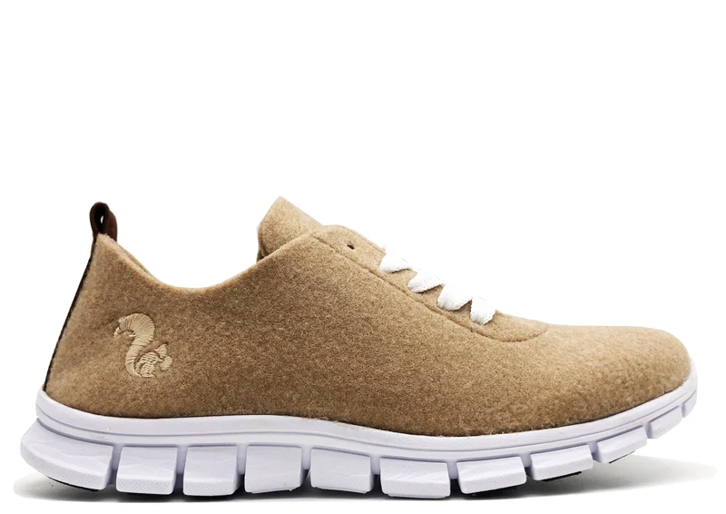 thies ® PET Sneaker camel | vegan aus recycelten Flaschen