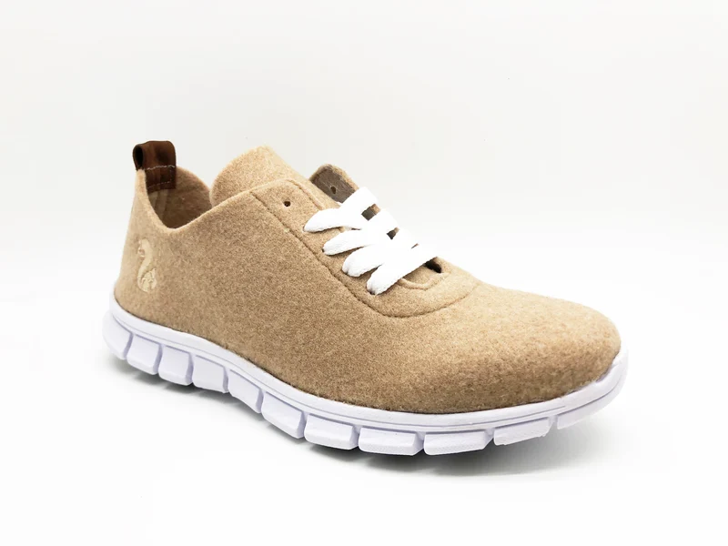 thies ® PET Sneaker camel | vegan aus recycelten Flaschen