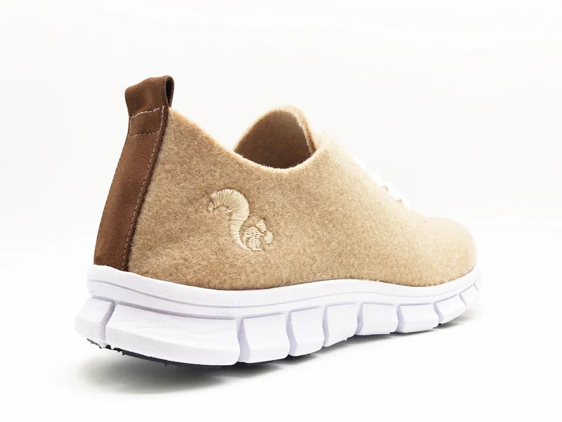 thies ® PET Sneaker camel | vegan aus recycelten Flaschen