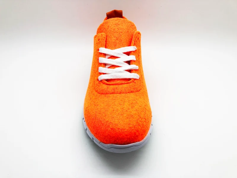 thies ® PET Sneaker neon orange | vegan aus recycelten Flaschen