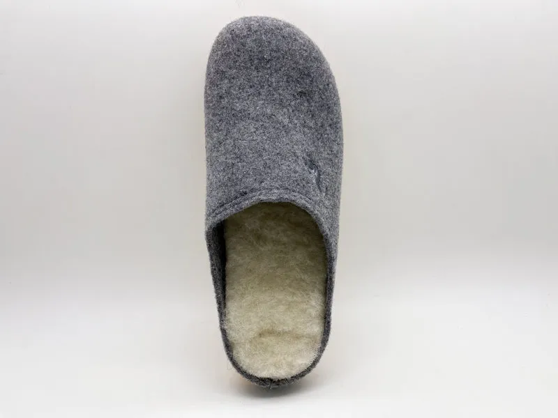 thies 1856 ® Recycled Wool Slippers grey yellow