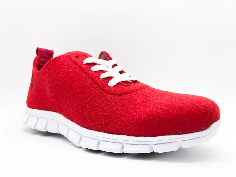 thies ® PET Sneaker red | vegan aus recycelten Flaschen