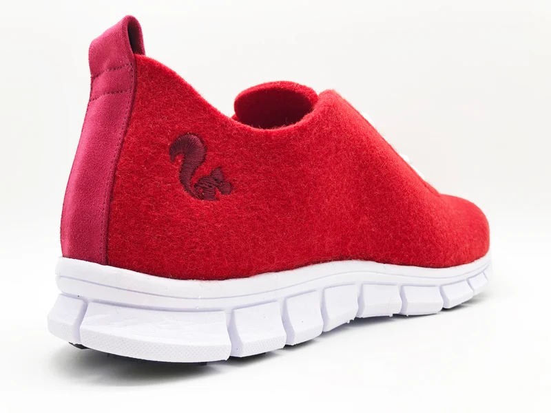 thies ® PET Sneaker red | vegan aus recycelten Flaschen