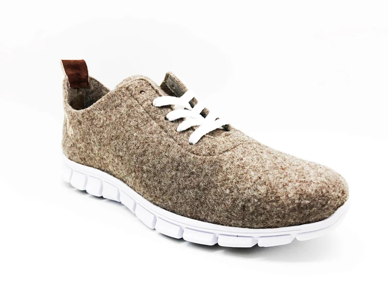 thies ® PET Sneaker beige marron | vegan aus recycelten Flaschen