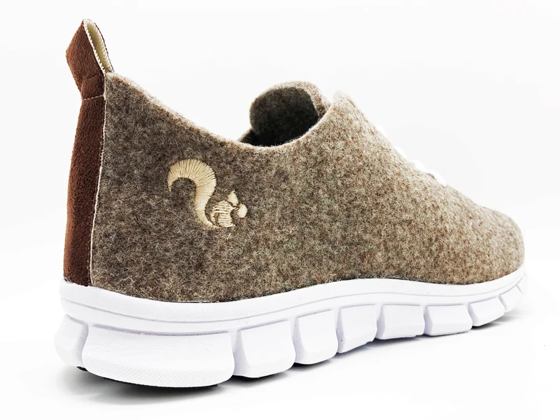 thies ® PET Sneaker beige marron | vegan aus recycelten Flaschen