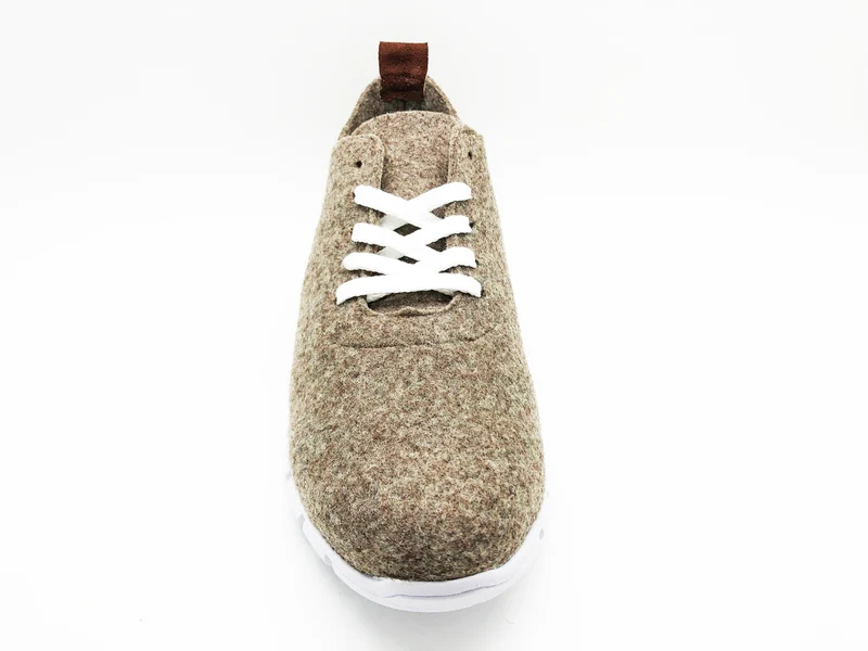 thies ® PET Sneaker beige marron | vegan aus recycelten Flaschen