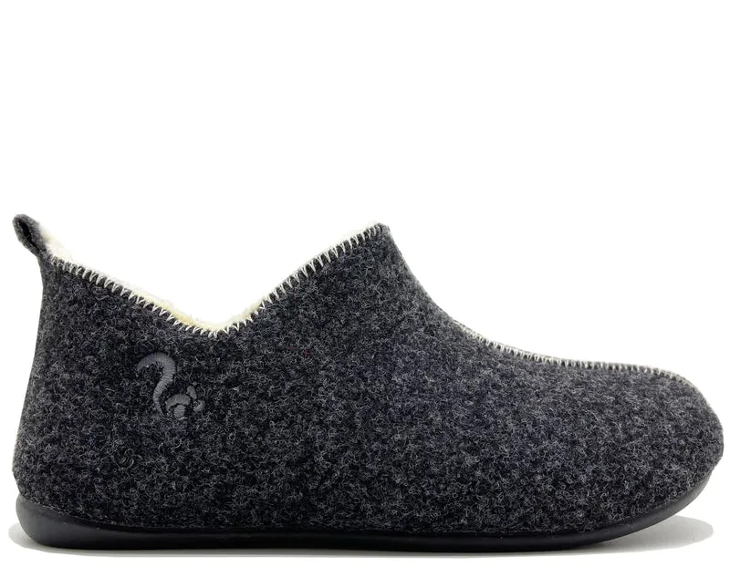 thies 1856 ® Slipper Boots anthracite with Eco Wool