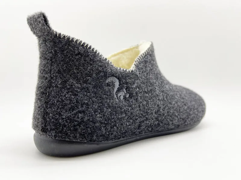 thies 1856 ® Slipper Boots anthracite with Eco Wool