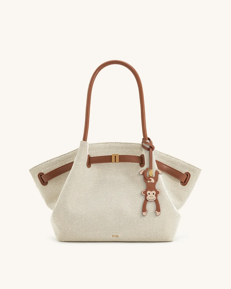 Hängender Affen-Taschenanhänger - Braun