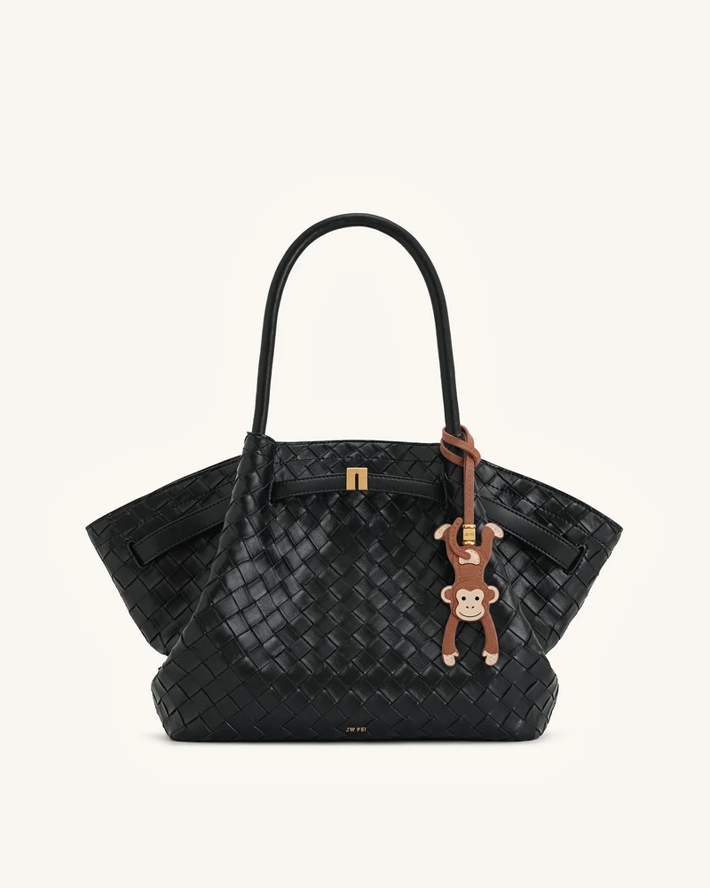 Hängender Affen-Taschenanhänger - Braun