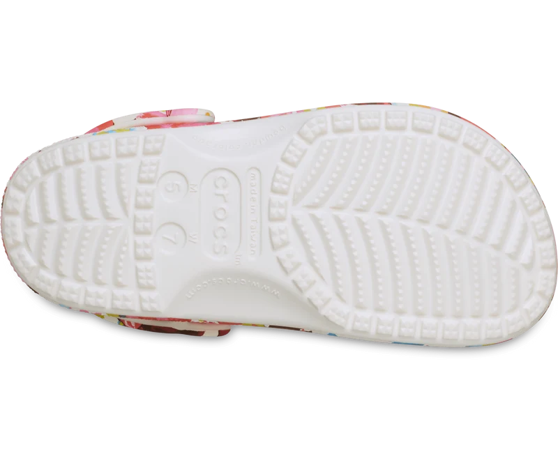 CROCS Unisex Classic Pained Floral Clog | Kreide