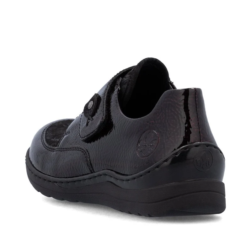 Rieker Lässiger Damenschuh in Extrabreite | Dunkelrot