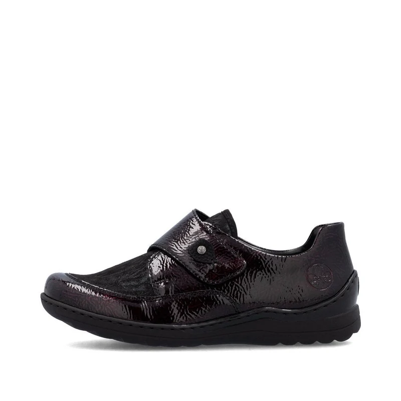 Rieker Lässiger Damenschuh in Extrabreite | Dunkelrot