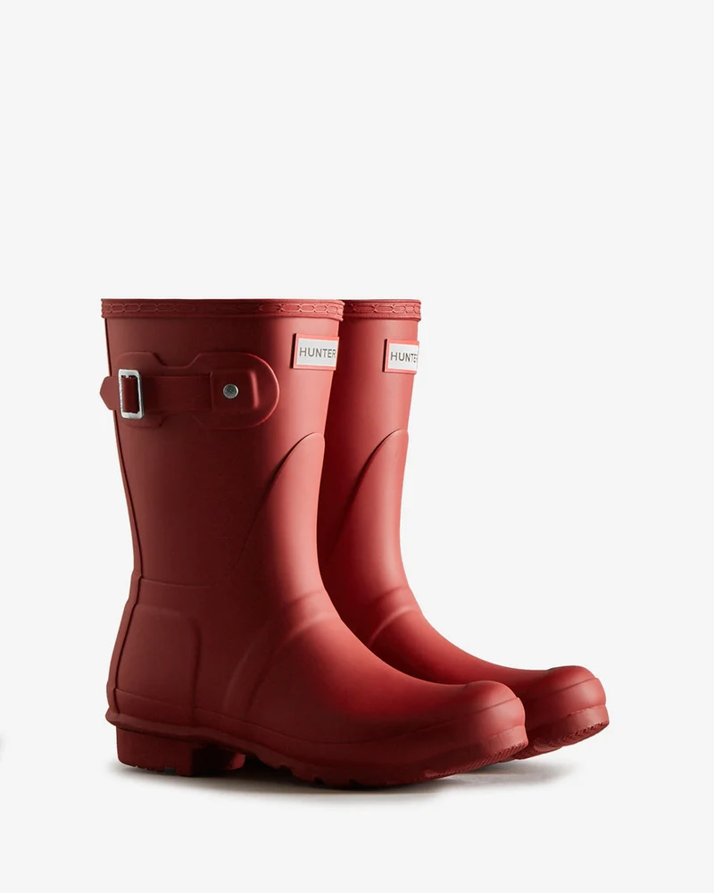Hunter Original kurze Damen-Gummistiefel | Rot