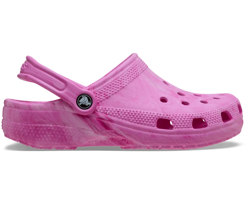 CROCS Kinder Klassischer Aquarell Marmorierter Clog | Rosa Wirbel
