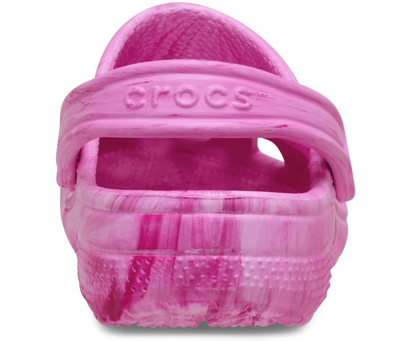 CROCS Kinder Klassischer Aquarell Marmorierter Clog | Rosa Wirbel