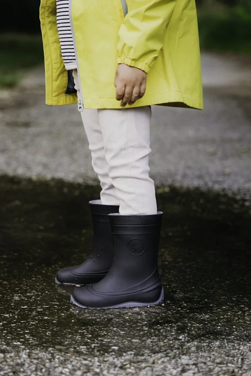 Barfuß-Regenstiefel für Kinder Be Lenka Pudds – Schwarz