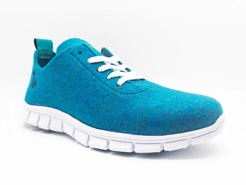thies ® PET Sneaker petrol | vegan aus recycelten Flaschen