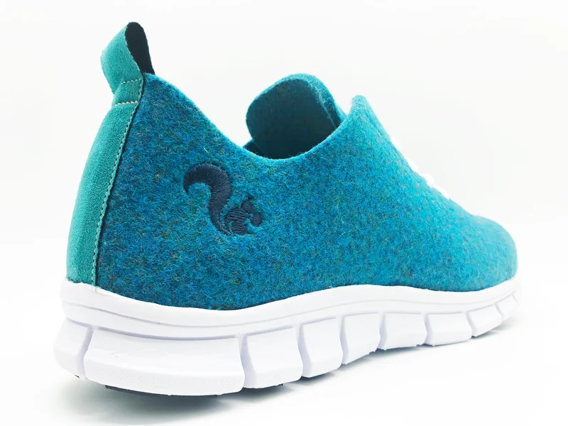 thies ® PET Sneaker petrol | vegan aus recycelten Flaschen