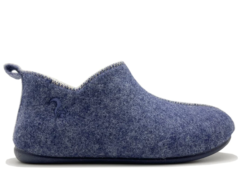 thies 1856 ® Slipper Boots dark navy with Eco Wool