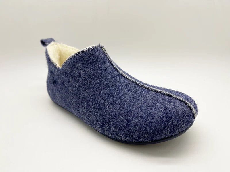 thies 1856 ® Slipper Boots dark navy with Eco Wool