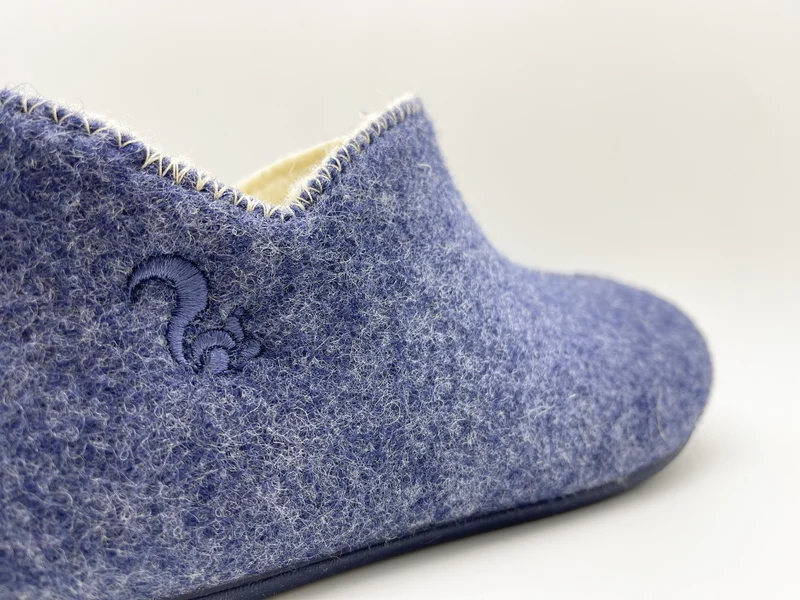 thies 1856 ® Slipper Boots dark navy with Eco Wool