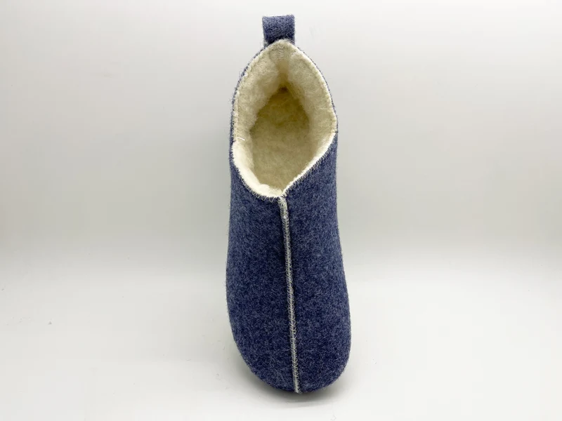 thies 1856 ® Slipper Boots dark navy with Eco Wool