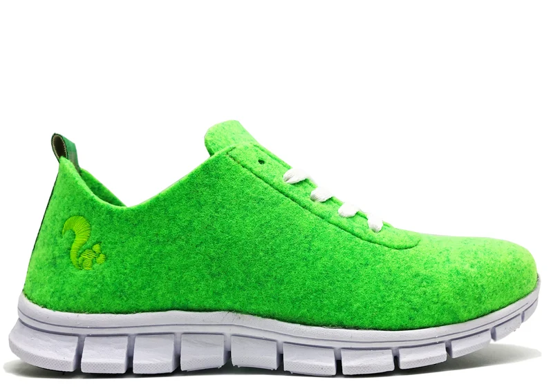 thies ® PET Sneaker neon green | vegan aus recycelten Flaschen