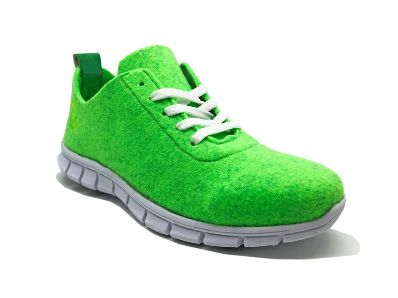 thies ® PET Sneaker neon green | vegan aus recycelten Flaschen