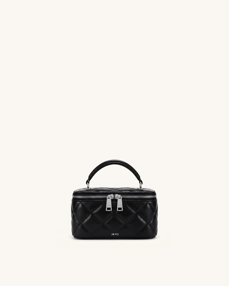 Vivienne Gesteppte Vanity-Henkeltasche - Schwarz