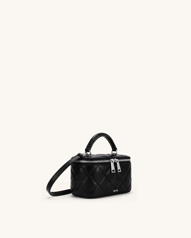 Vivienne Gesteppte Vanity-Henkeltasche - Schwarz